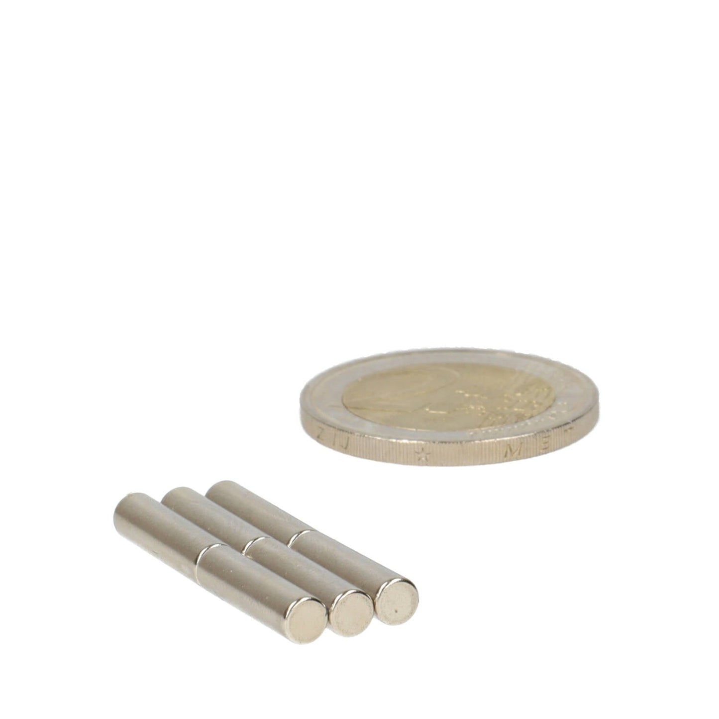 Neodymium Staafmagneet Ø4 x 15 mm N48 NiCuNi - Magnetenspecialist Import & Export B.V.