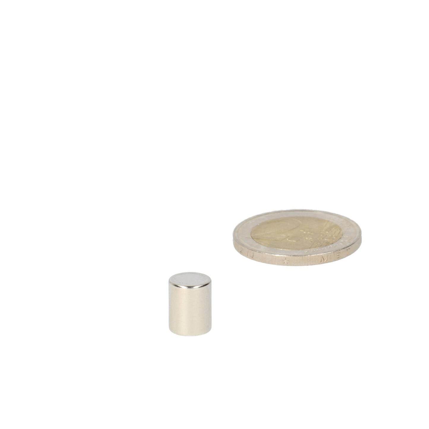 Neodymium Staafmagneet Ø8 x 10 mm N48 NiCuNi - Magnetenspecialist Import & Export B.V.