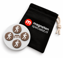 Startnummer Magneten Hardlopen – Bruin – Set van 8
