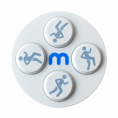 Startnummer Magneten Hardlopen – Lichtgrijs – Set van 8