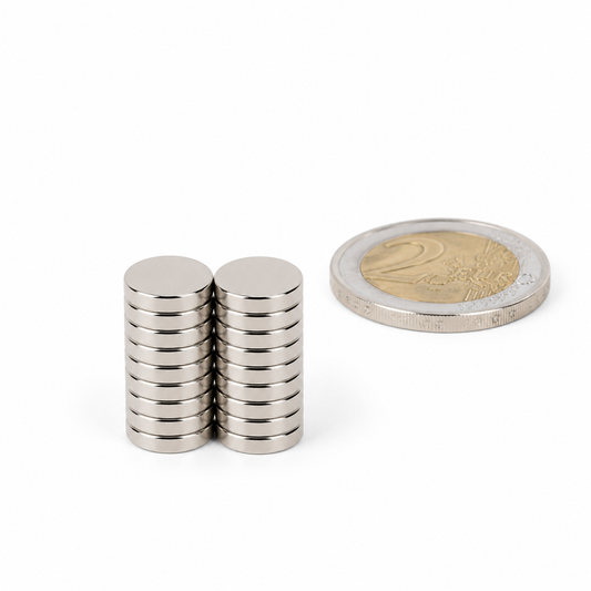 Aimants pour corsages Ø 10 x 2 mm – Set pour 10 corsages
