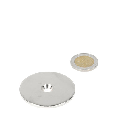 Stalen Ring Ø48 x Ø11 x 3 mm met boor-/verzinkgat (geen magneet) - Magnetenspecialist Import & Export B.V.