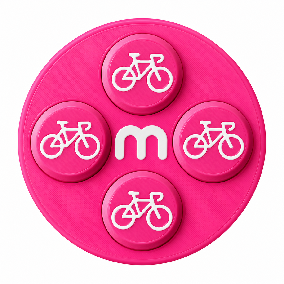 Startnummern-Magnete Radsport – Rosa – 8er-Set