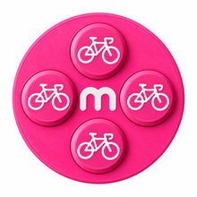 Startnummern-Magnete Radsport – Rosa – 8er-Set