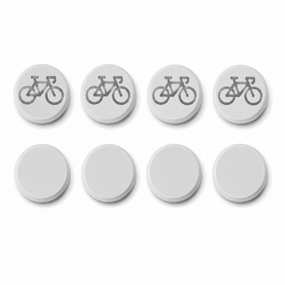 Startnummer Magneten Wielersport – Lichtgrijs – Set van 8 - Magnetenspecialist Import & Export B.V.