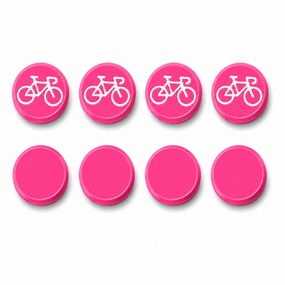Startnummer Magneten Wielersport – Roze – Set van 8 - Magnetenspecialist Import & Export B.V.