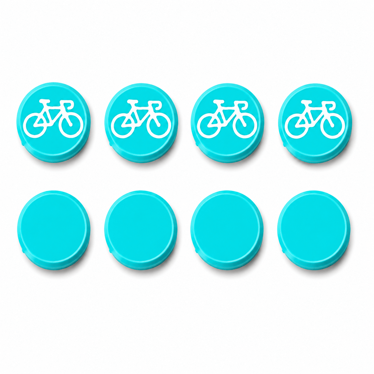 Startnummer Magneten Wielersport – Turquoise – Set van 8 - Magnetenspecialist Import & Export B.V.