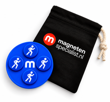 Startnummer Magneten Hardlopen – Donkerblauw – Set van 8