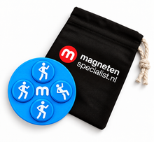 Startnummer Magneten Hardlopen – Lichtblauw – Set van 8