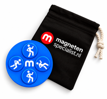 Startnummer Magneten Hardlopen – Middenblauw – Set van 8