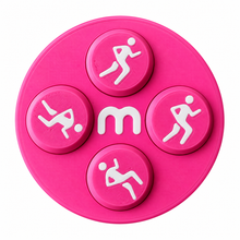 Startnummern-Magnete Laufen – Rosa – 8er-Set