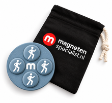 Startnummer Magneten Hardlopen – Steelgrey – Set van 8