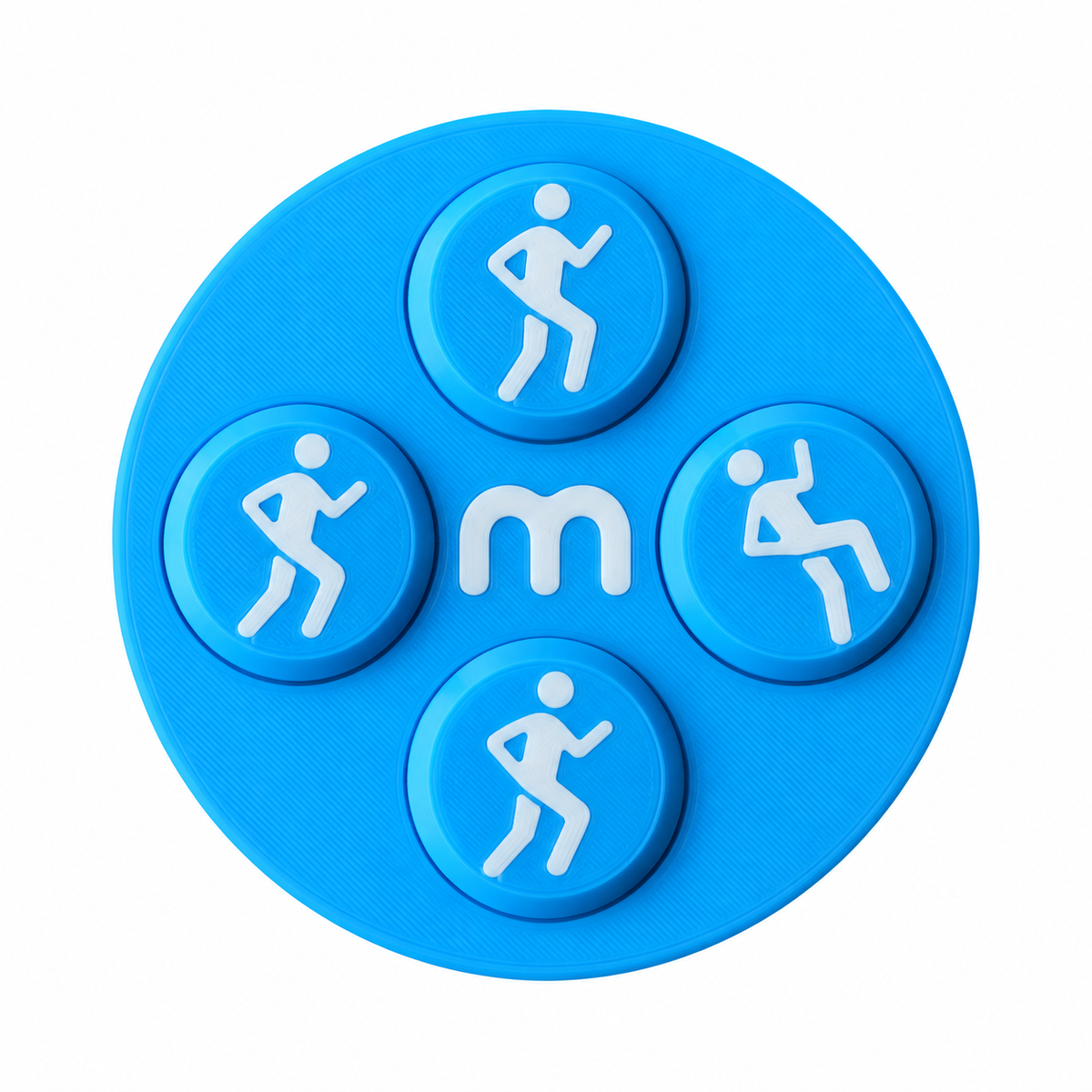 Startnummer Magneten Hardlopen – Lichtblauw – Set van 8