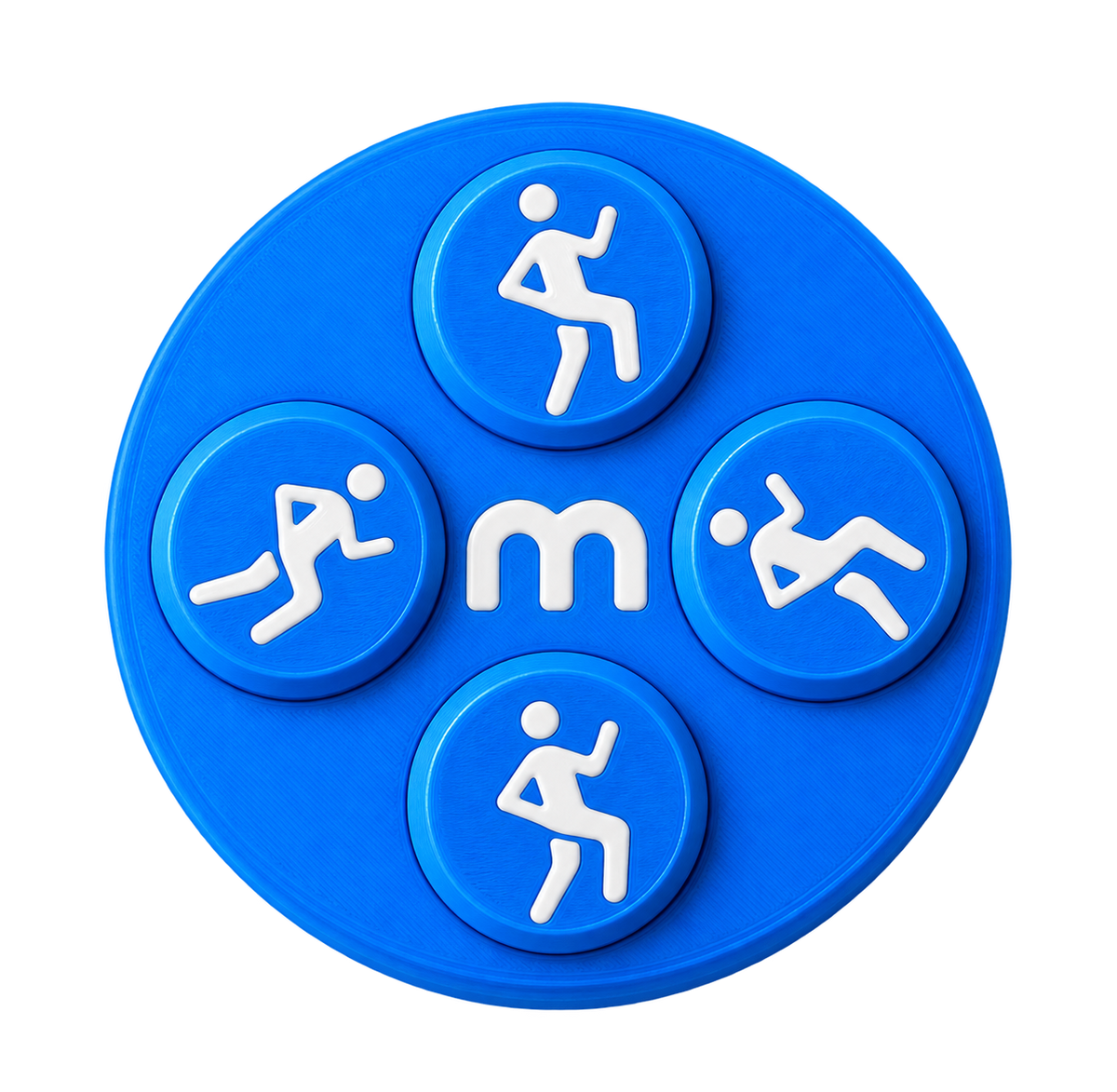 Startnummer Magneten Hardlopen – Middenblauw – Set van 8