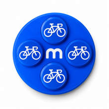 Startnummern-Magnete Radsport – Dunkelblau – 8er-Set