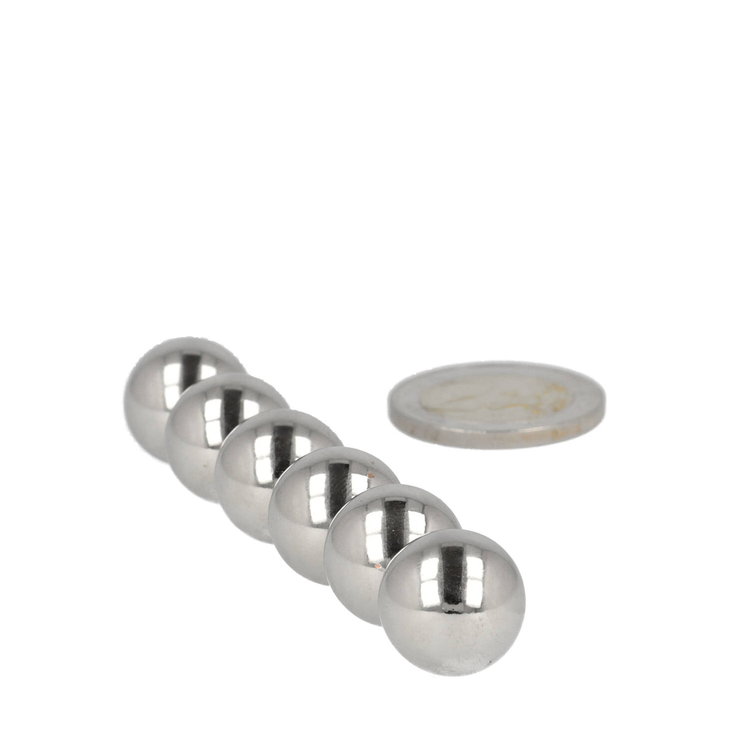 Bille en acier 8 mm nickelé - PAS D'AIMANT - pour la combinaison